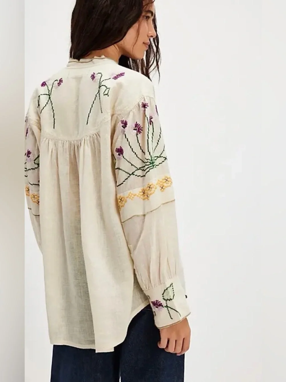 Free people $168 We the Free Flower Party Tunic